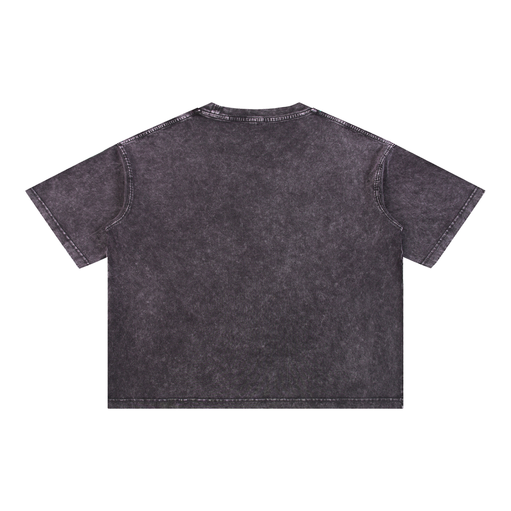Mineral Wash Boxy Cotton Logo T-Shirt