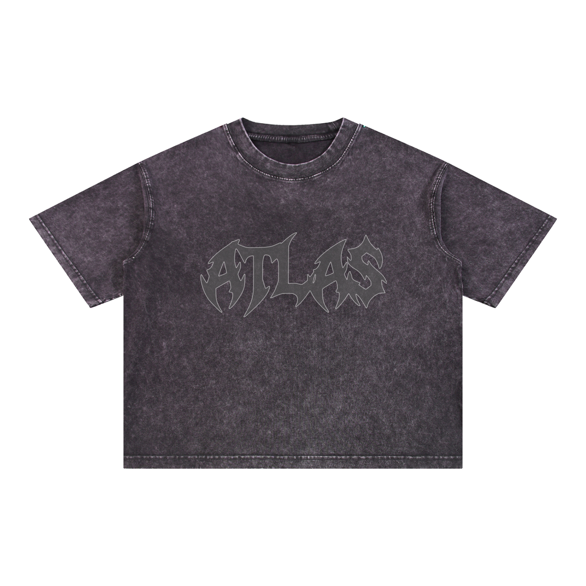 Mineral Wash Boxy Cotton Logo T-Shirt