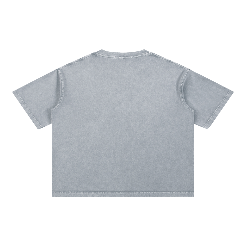 Mineral Wash Boxy Cotton Logo T-Shirt