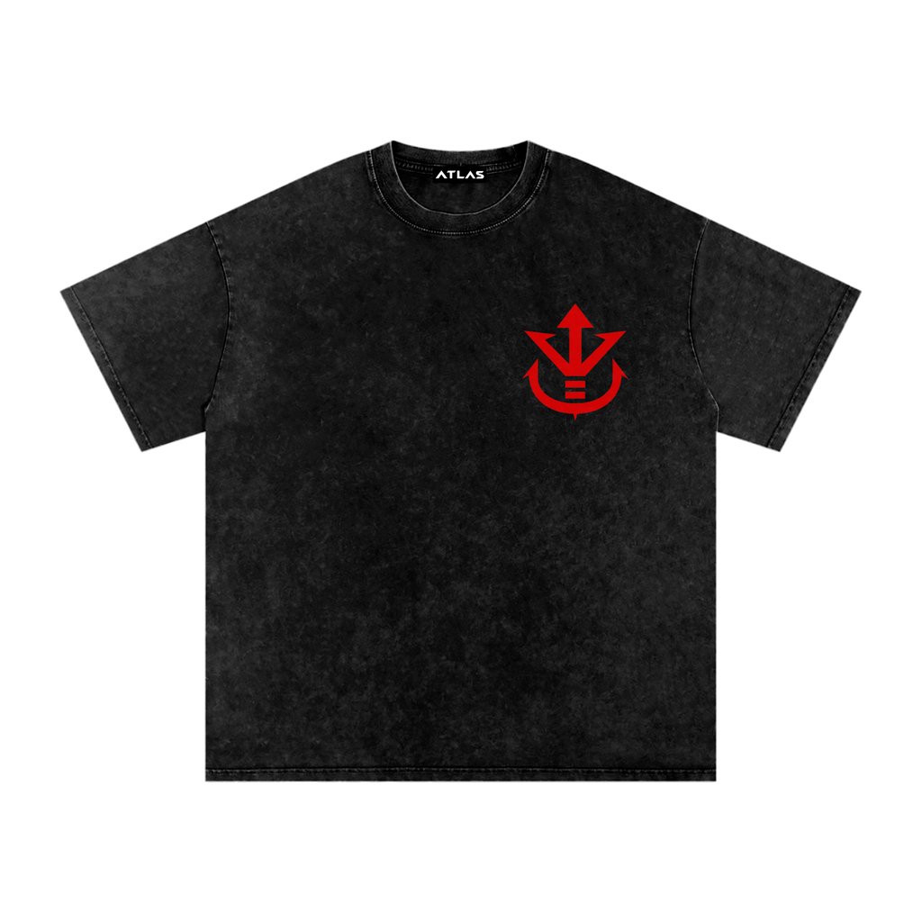 Royal Saiyan Washed Oversized Cotton T-Shirt