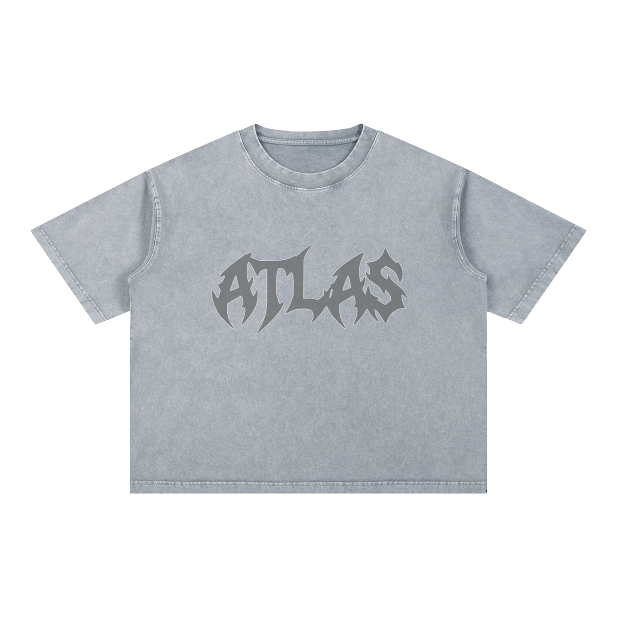 Mineral Wash Boxy Cotton Logo T-Shirt