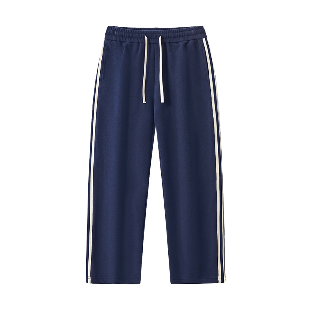 Contrast Side-Stripe Straight-Leg Pants – ATLAS ATHLETICS