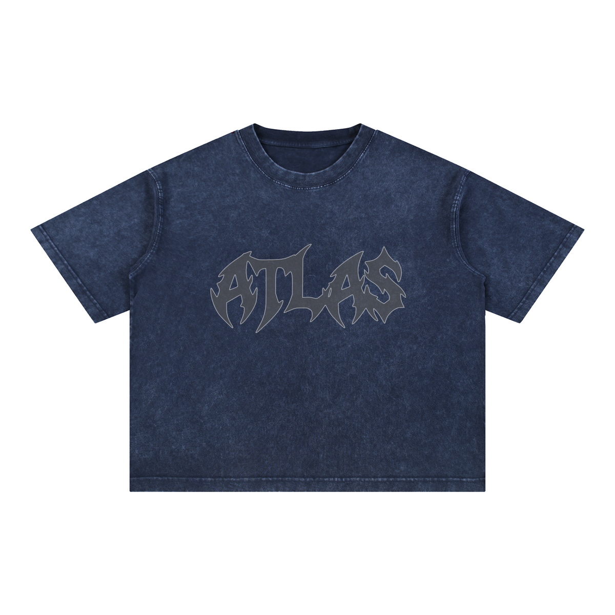 Mineral Wash Boxy Cotton Logo T-Shirt