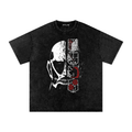AOT Colossal Titan Washed Oversized Cotton Graphic T-Shirt