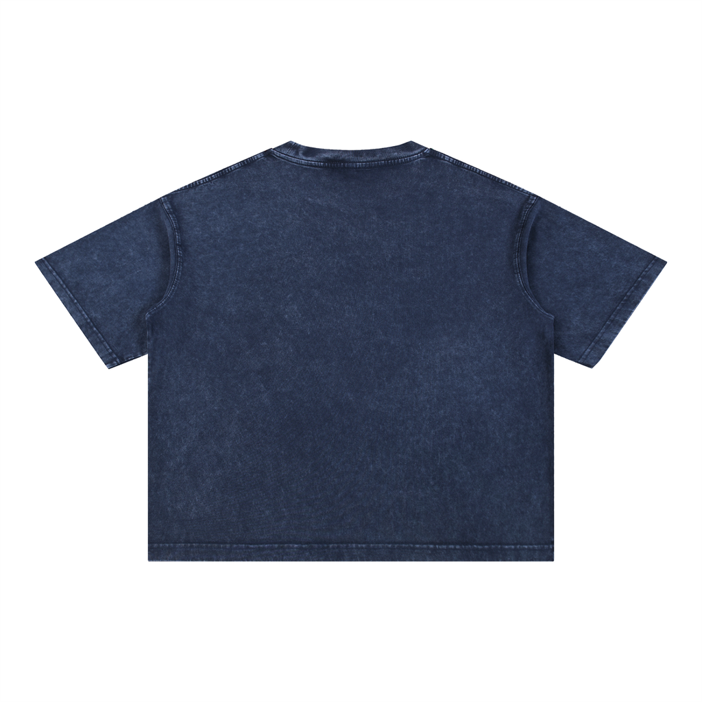 Mineral Wash Boxy Cotton Logo T-Shirt
